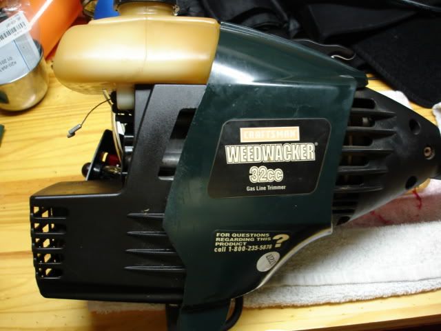 Craftsman 32CC Weedwacker Won't stay running (pics included) after carb